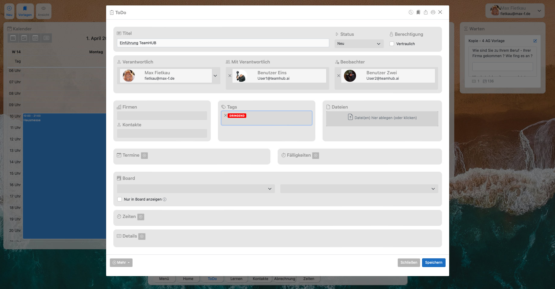 Screenshot TeamHUB ToDo